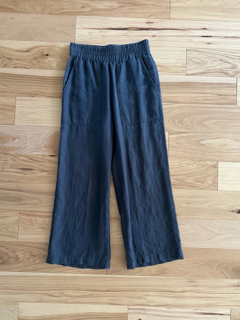 Not Perfect Linen - Puglia Pants Charcoal Blue - size M